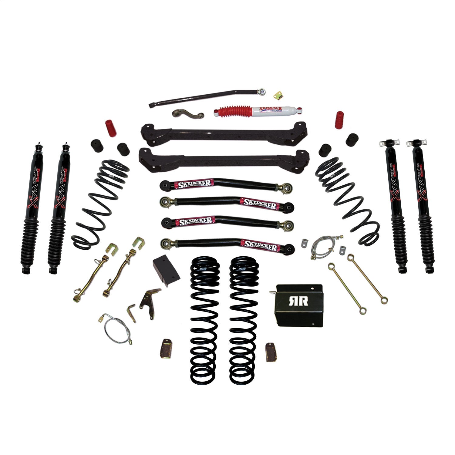 Skyjacker TJ40RR1LTK-B Long Arm Suspension Lift Kit w/ Shocks Skyjacker TJ40RR1LTK-B