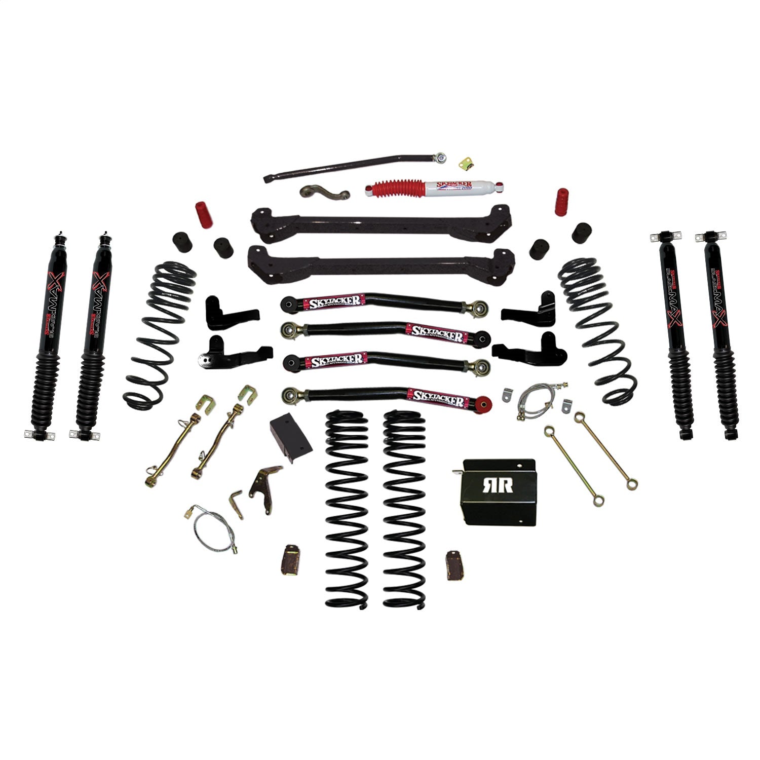 Skyjacker TJ60RR1LTK-B Long Arm Suspension Lift Kit w/ Shocks Skyjacker TJ60RR1LTK-B