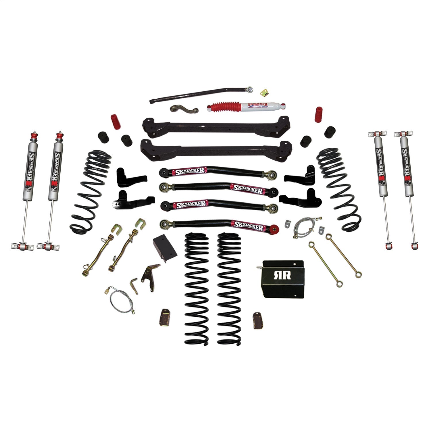 Skyjacker TJ60RR1LTK-M Long Arm Suspension Lift Kit w/ Shocks Skyjacker TJ60RR1LTK-M