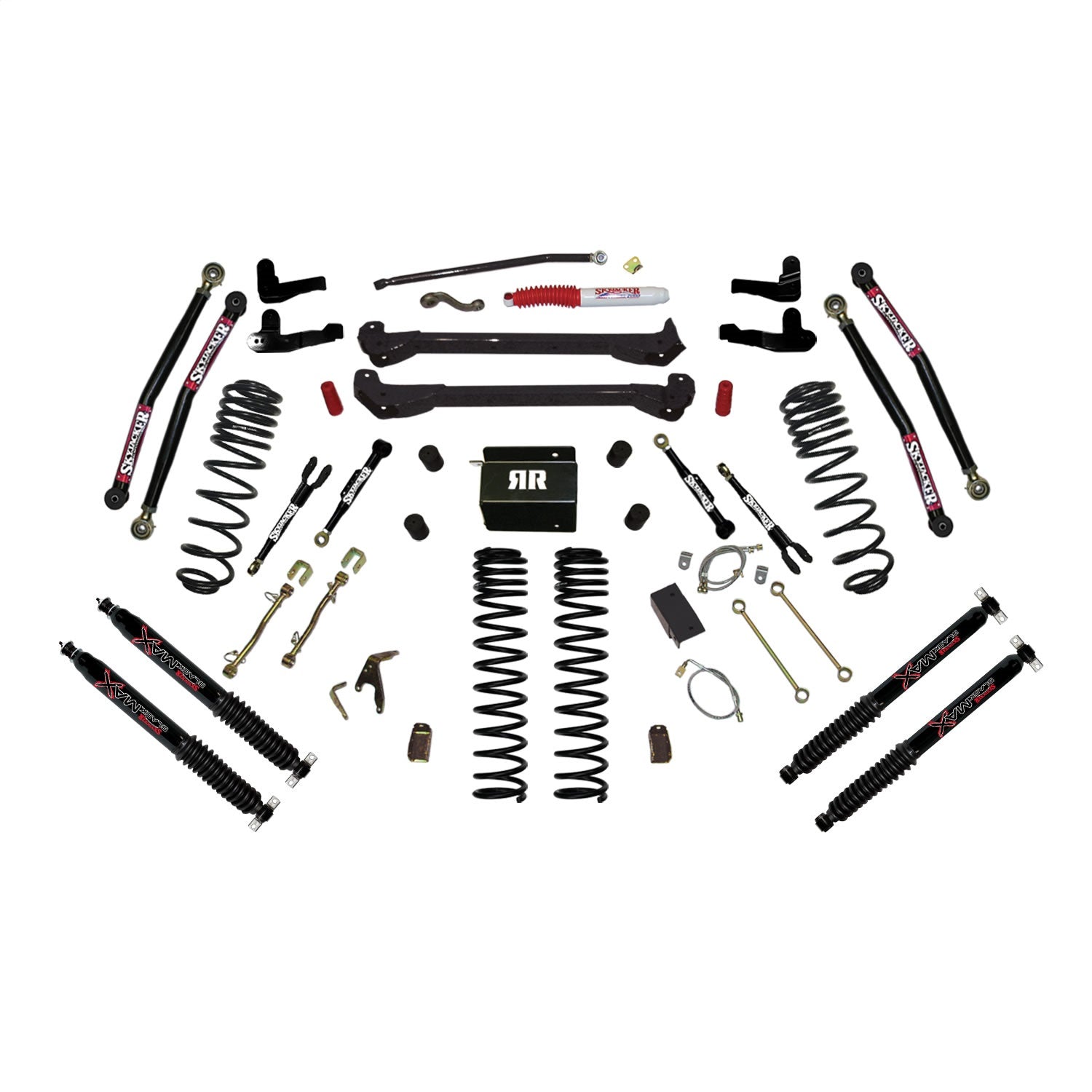 Skyjacker TJ60RR2LTK-B Long Arm Suspension Lift Kit w/ Shocks Skyjacker TJ60RR2LTK-B