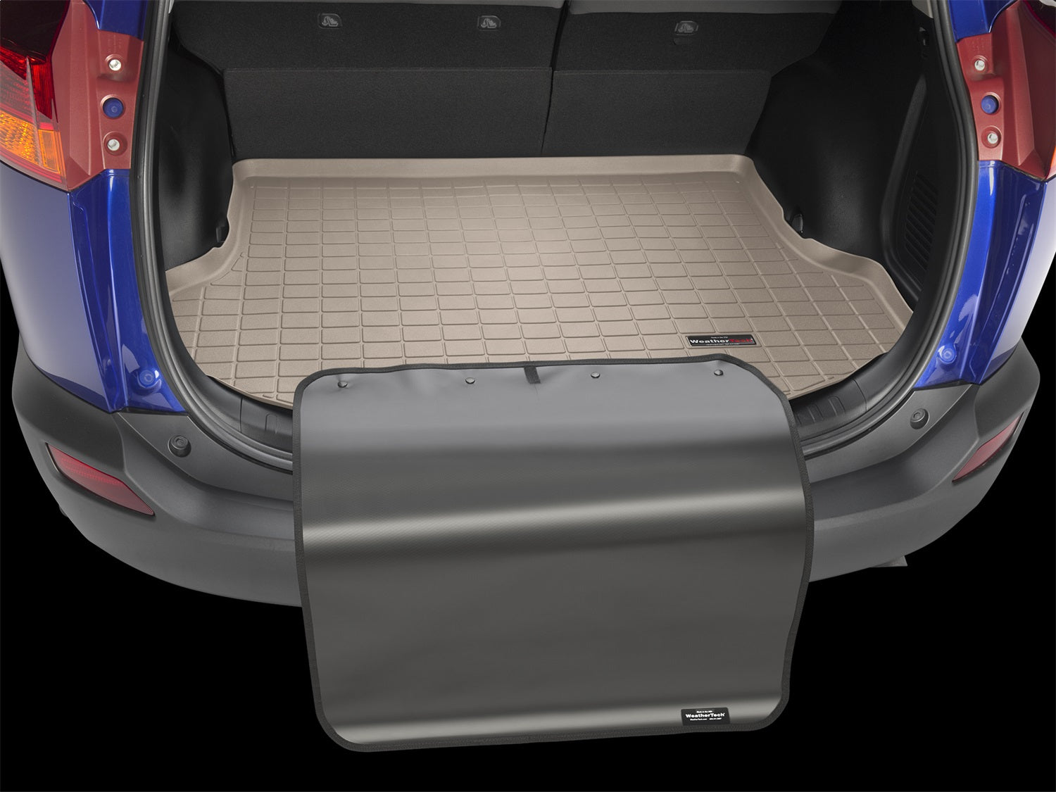 Weathertech 43892SK Cargo Liner w/Bumper Protector; Cocoa; Behind 2nd Row Seating; Weathertech 43892SK