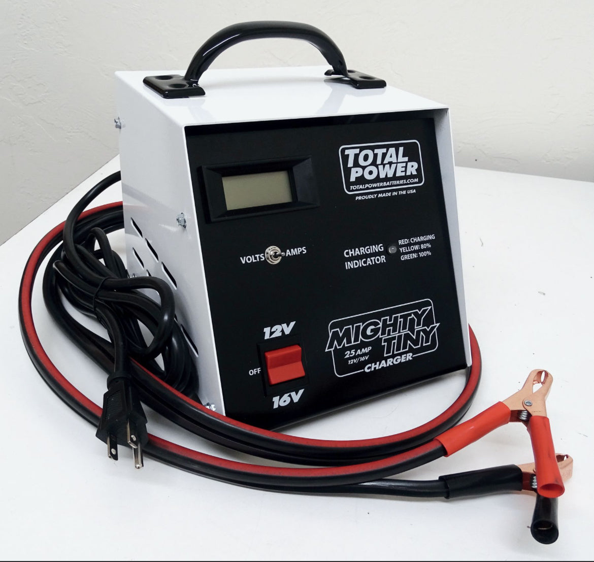 Total Power Racing Batteries MT25A Battery Charger 25 Amp 12/16 Volts Total Power Racing Batteries MT25A