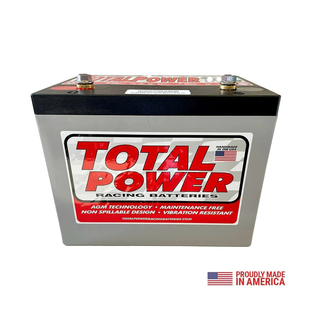 Total Power Racing Batteries TP16V 16V Racing Battery AGM 725CA 42lbs. Total Power Racing Batteries TP16V