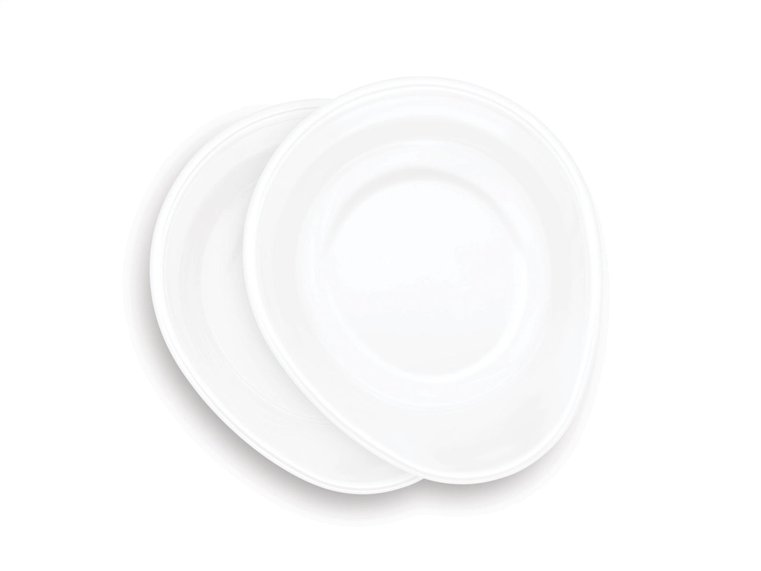 Weathertech TR64BWLPR Pet Feeding System Extra Bowls; White; 64 oz. Poly Bowls; Set of 2; Weathertech TR64BWLPR