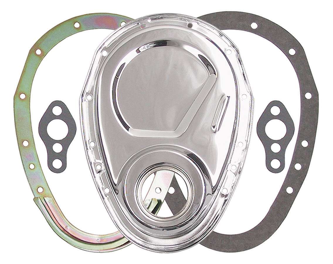 Trans-Dapt Performance 8909 SBC 2-Piece Timing Cover Chrome Trans-Dapt Performance 8909