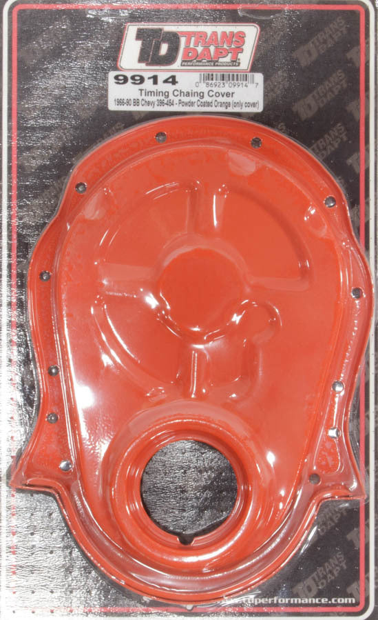 Trans-Dapt Performance 9914 BBC Orange Timing Cover Trans-Dapt Performance 9914