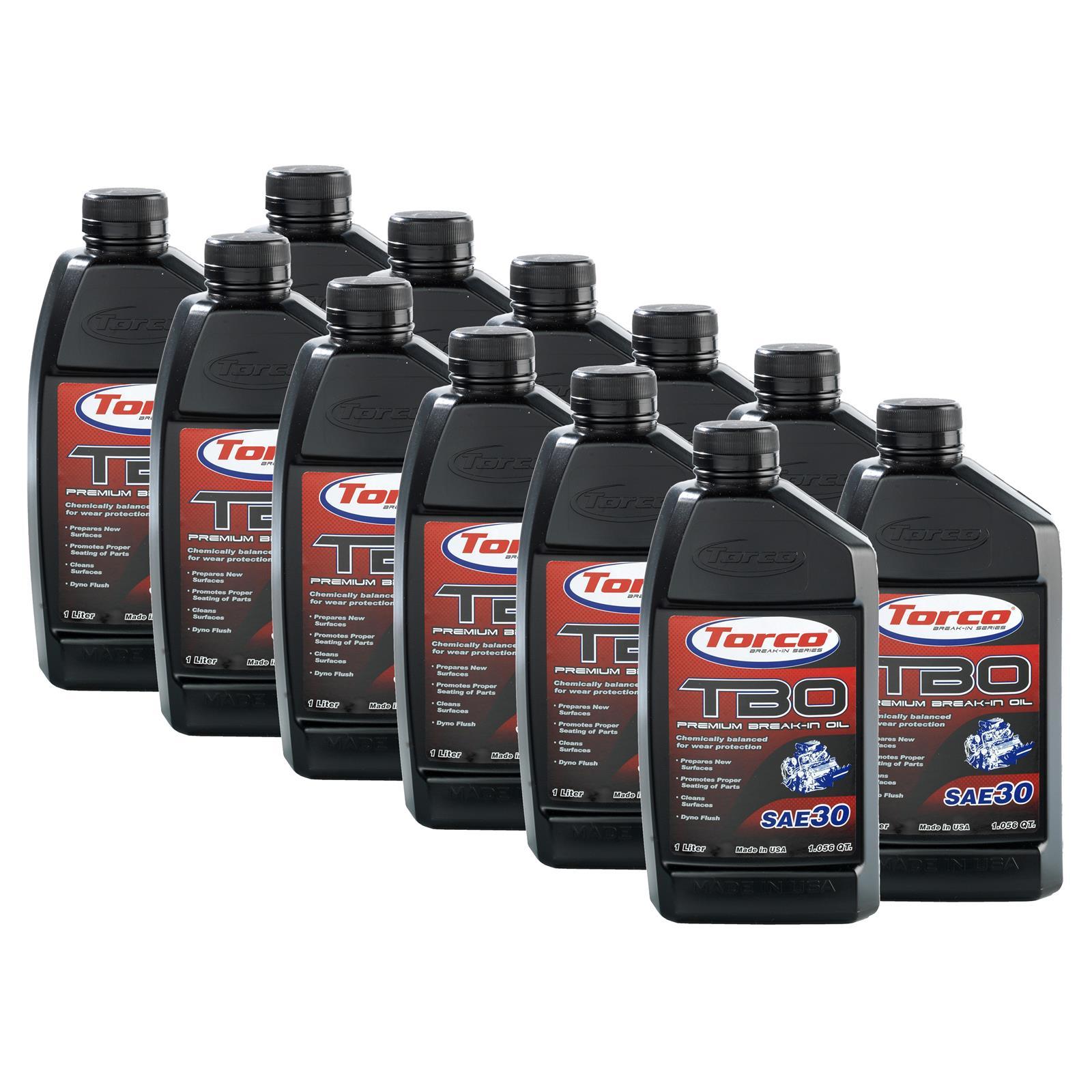 Torco Racing Oils A100030C TBO 30w Premium Break-In Oil Case/12-1 Liter Torco Racing Oils A100030C