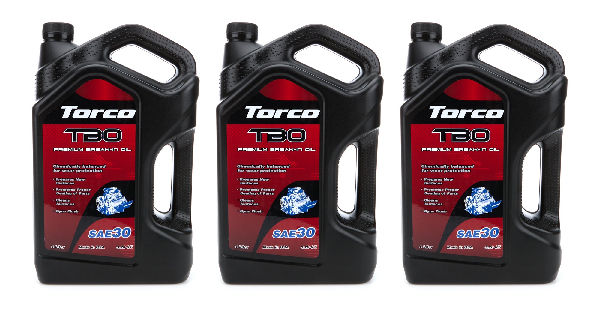 Torco Racing Oils A100030L TBO 30W Premium Break In Oil Case 3 x 5 Liter Torco Racing Oils A100030L