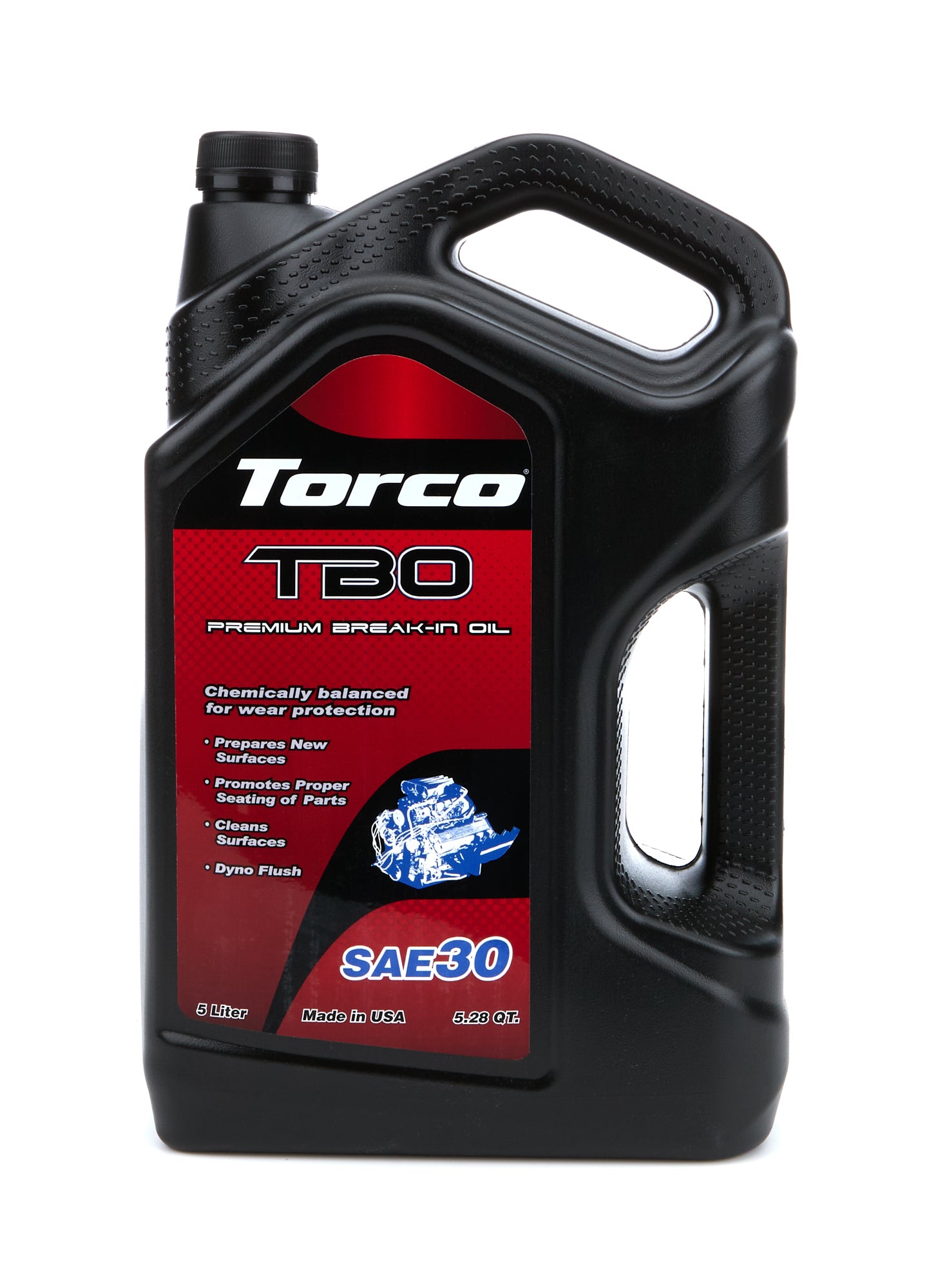 Torco Racing Oils A100030LE TBO 30W Premium Break In Oil 5 Liter Bottle Torco Racing Oils A100030LE