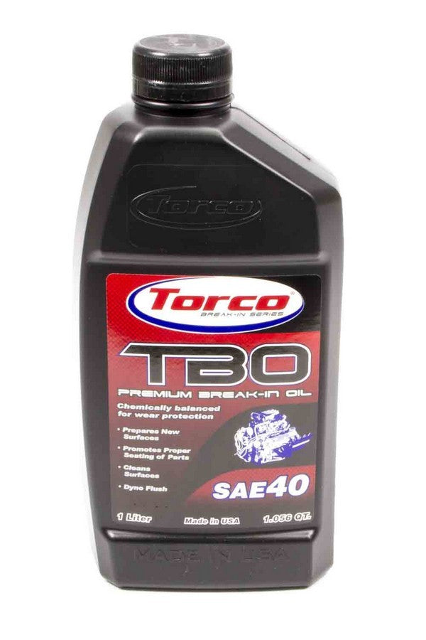 Torco Racing Oils A100040CE TBO 40W Premium Break-In Oil 1 Liter Bottle Torco Racing Oils A100040CE