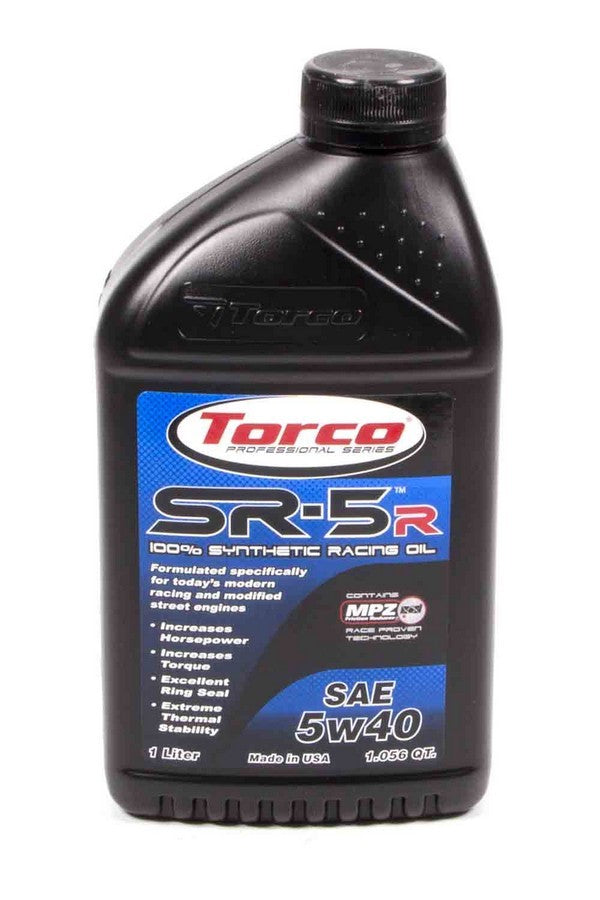 Torco Racing Oils A150540CE SR-5R Synthetic Oil 5W40 1 Liter Torco Racing Oils A150540CE