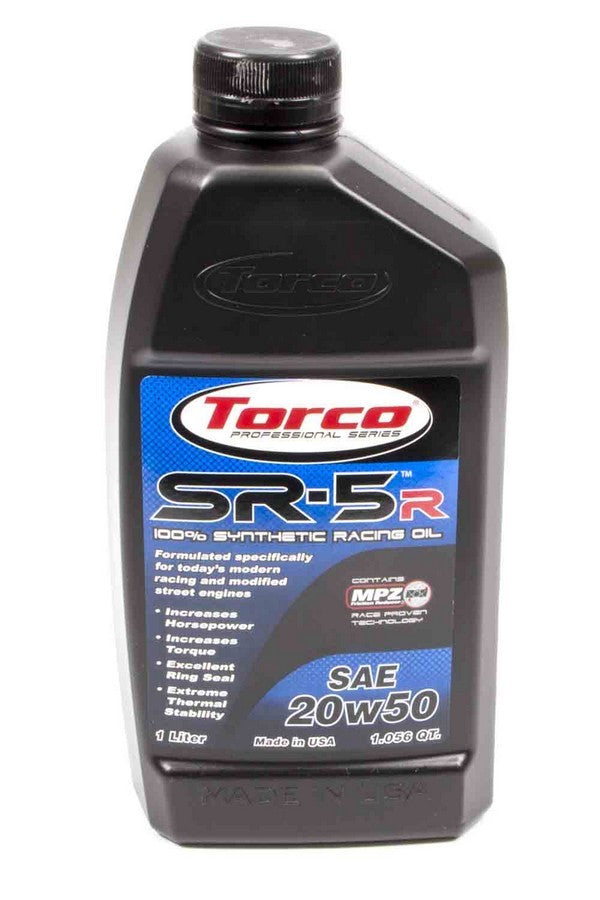 Torco Racing Oils TRCA152050CE SR-5R Synthetic Oil 20W50 1 Liter Torco Racing Oils TRCA152050CE