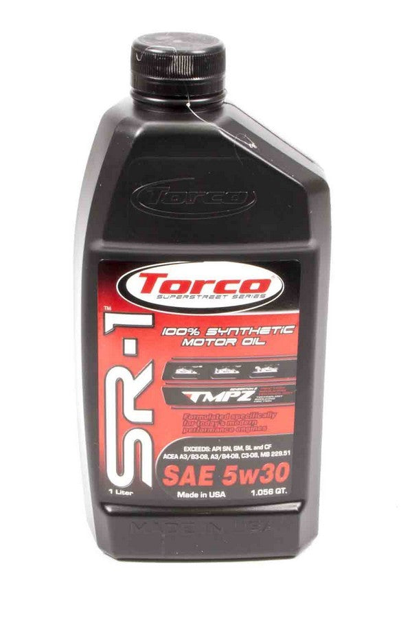 Torco Racing Oils A160530CE SR-1 Synthetic Oil 5w30 1 Liter Torco Racing Oils A160530CE