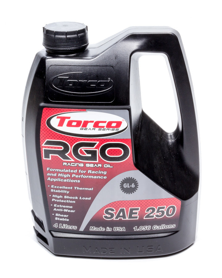 Torco Racing Oils A240250SE RGO Racing Gear Oil 250- 4-Liter Bottle Torco Racing Oils A240250SE