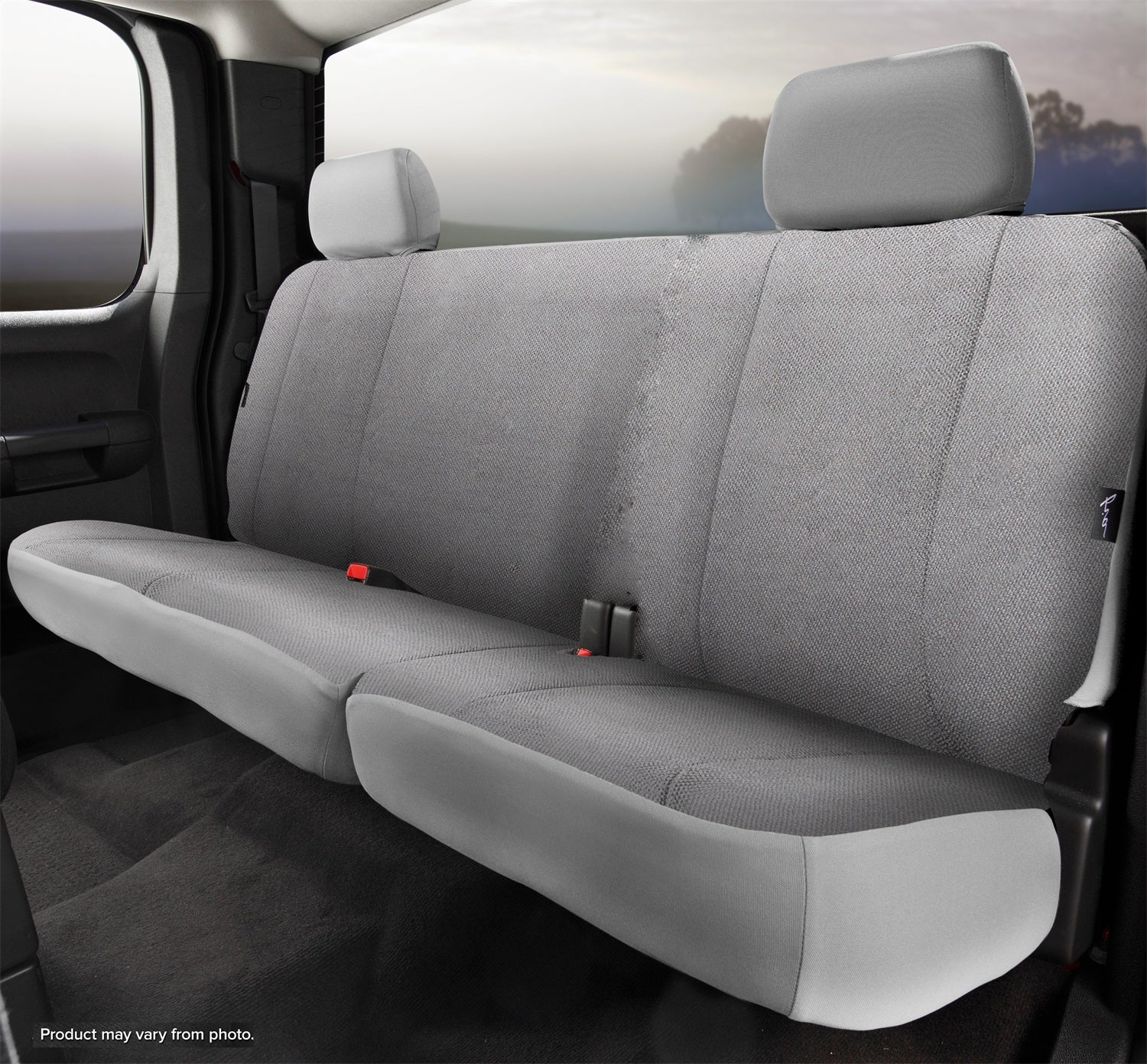 FIA TRS45-2 GRAY Wrangler™ Solid Seat Cover; Rear; Split Seat; 40/60; Gray; FIA TRS45-2 GRAY