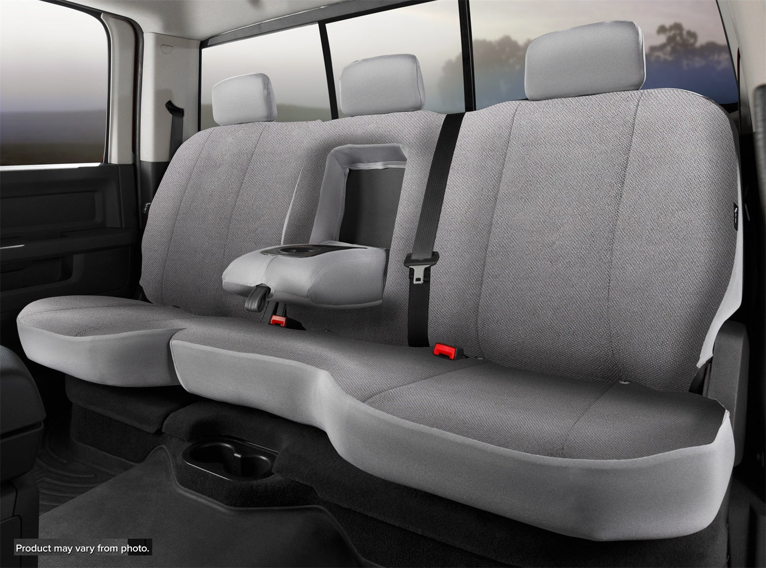 FIA TRS45-1 BLACK Wrangler™ Solid Seat Cover; Split Seat; 60/40; Adjustable Headrests; Black; FIA TRS45-1 BLACK