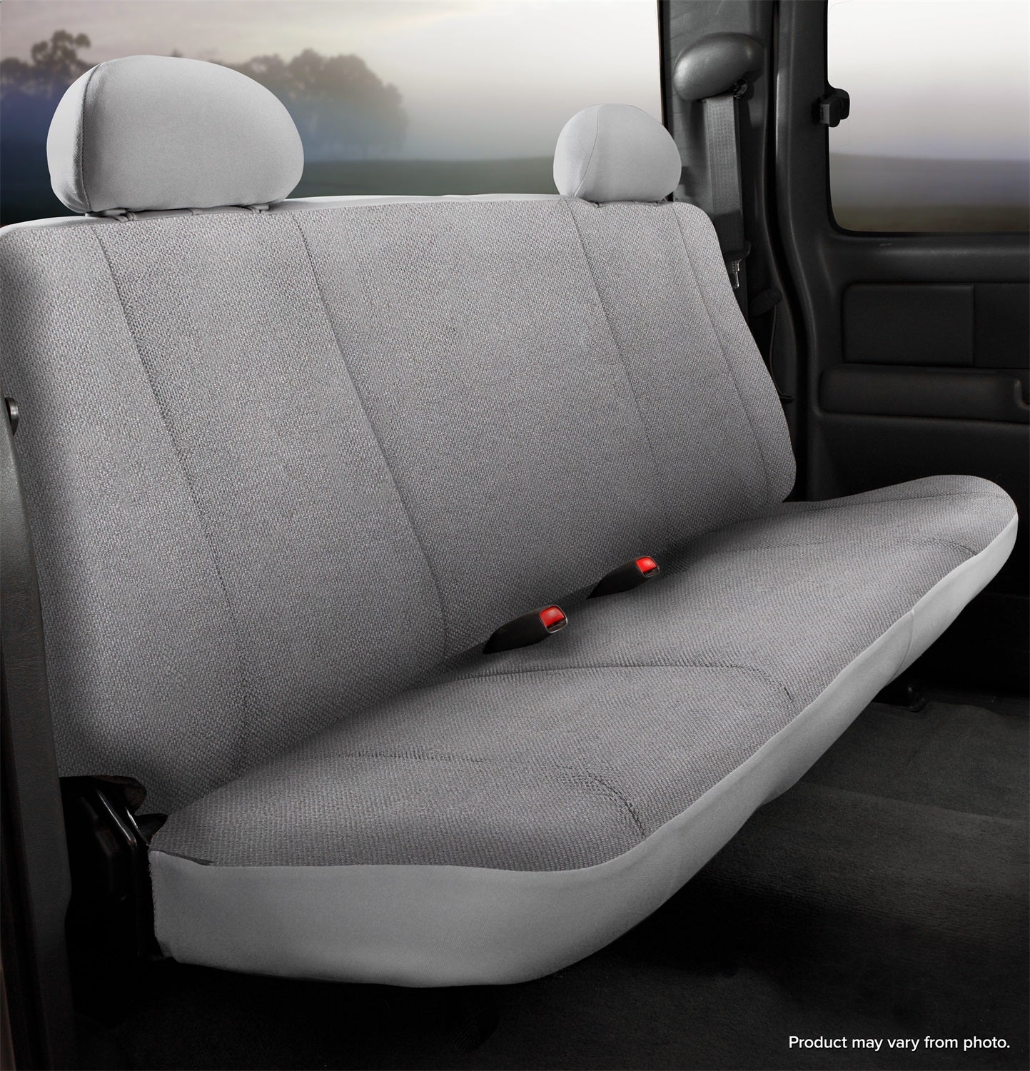 FIA TRS45-12 GRAY Wrangler™ Solid Seat Cover; Bench Seat; Gray; Rear; FIA TRS45-12 GRAY
