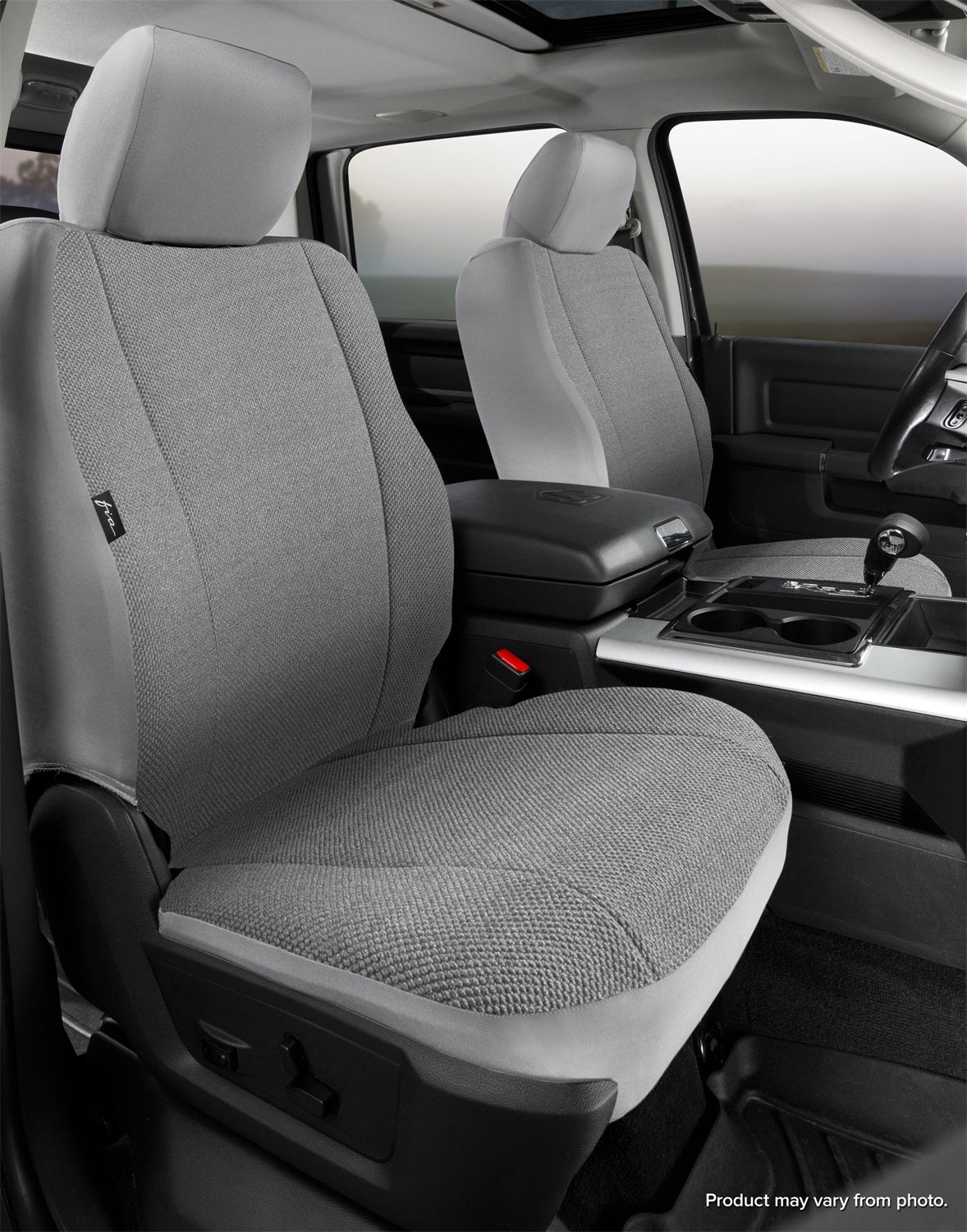 FIA TRS47-72 GRAY Wrangler™ Solid Seat Cover; Bucket Seat; Gray; Front; FIA TRS47-72 GRAY