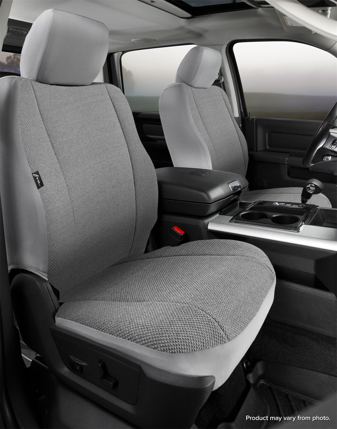 FIA TRS47-74 GRAY Wrangler™ Solid Seat Cover; Front; Bucket Seat; Gray; FIA TRS47-74 GRAY