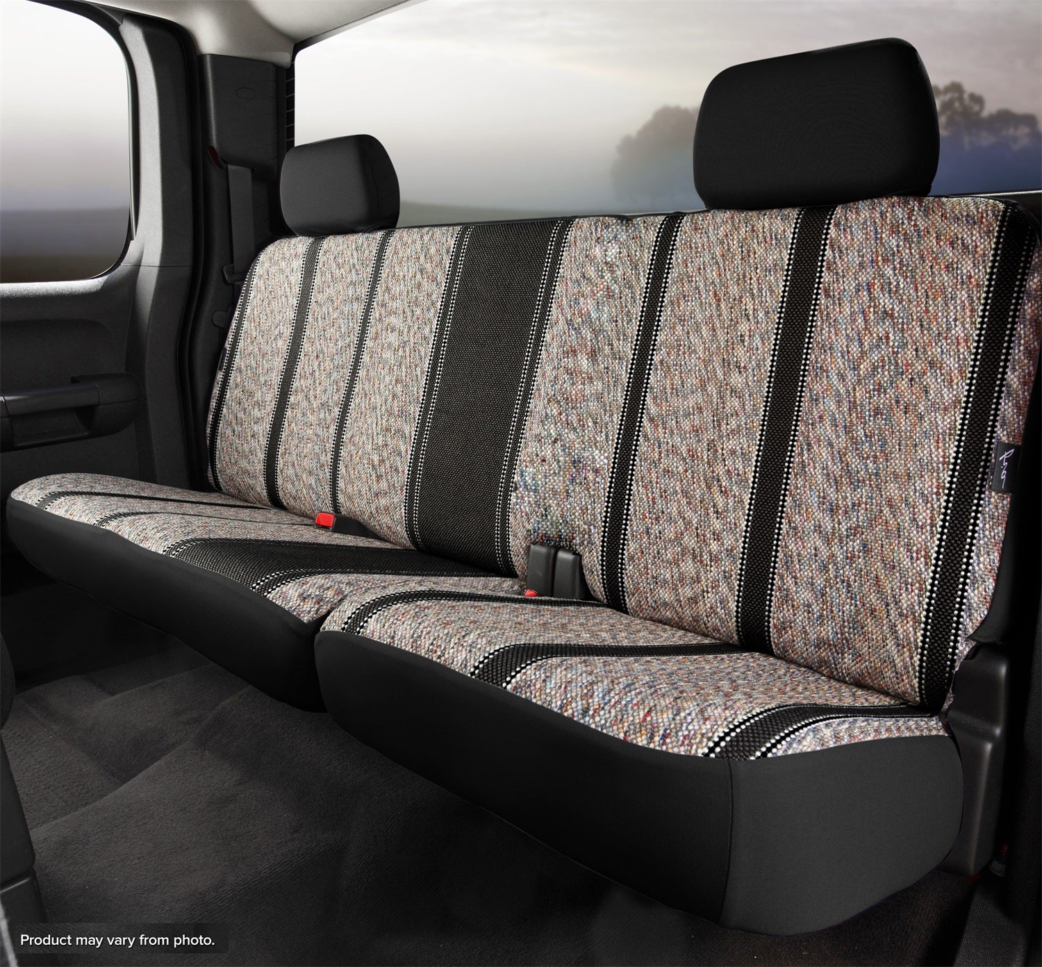 FIA TR42-89 BLACK Wrangler™ Custom Seat Cover; Split Seat 40/60; Black; FIA TR42-89 BLACK