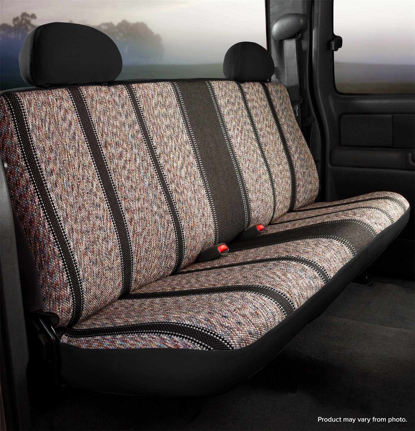 FIA TR45-12 BLACK Wrangler™ Custom Seat Cover; Bench Seat; Black; Rear; FIA TR45-12 BLACK