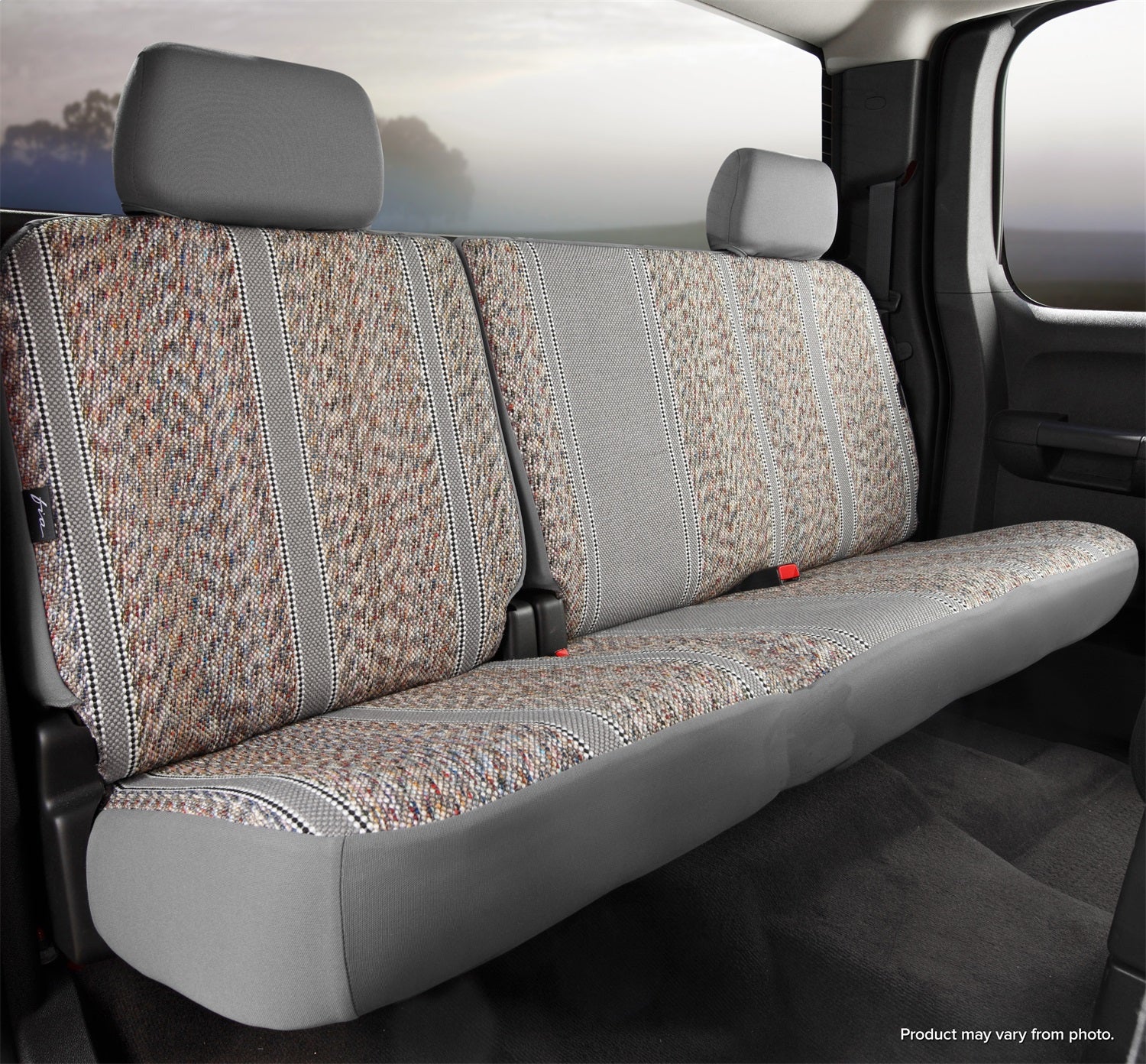 FIA TR45-11 GRAY Wrangler™ Custom Seat Cover; Rear; Split Backrest; 60/40; Gray; FIA TR45-11 GRAY