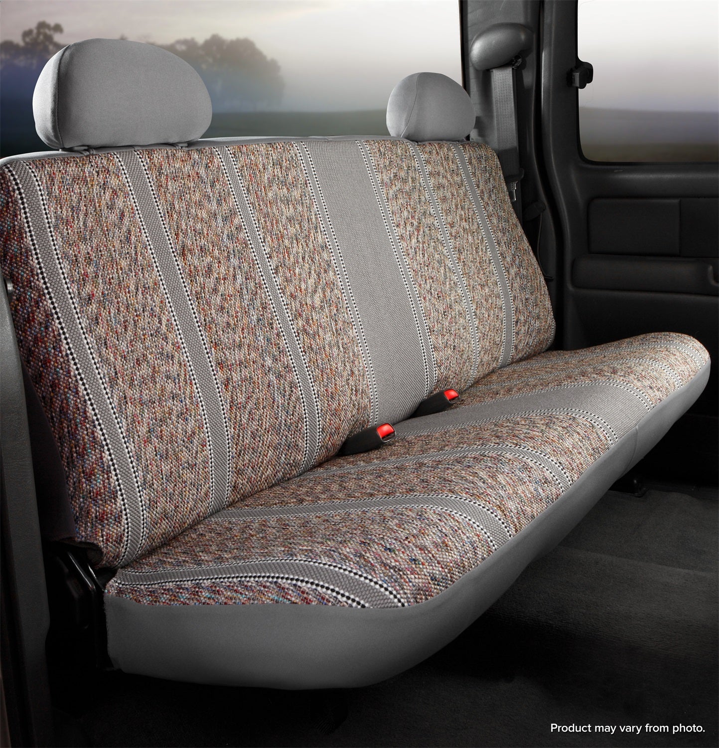 FIA TR45-12 GRAY Wrangler™ Custom Seat Cover; Bench Seat; Gray; Rear; FIA TR45-12 GRAY
