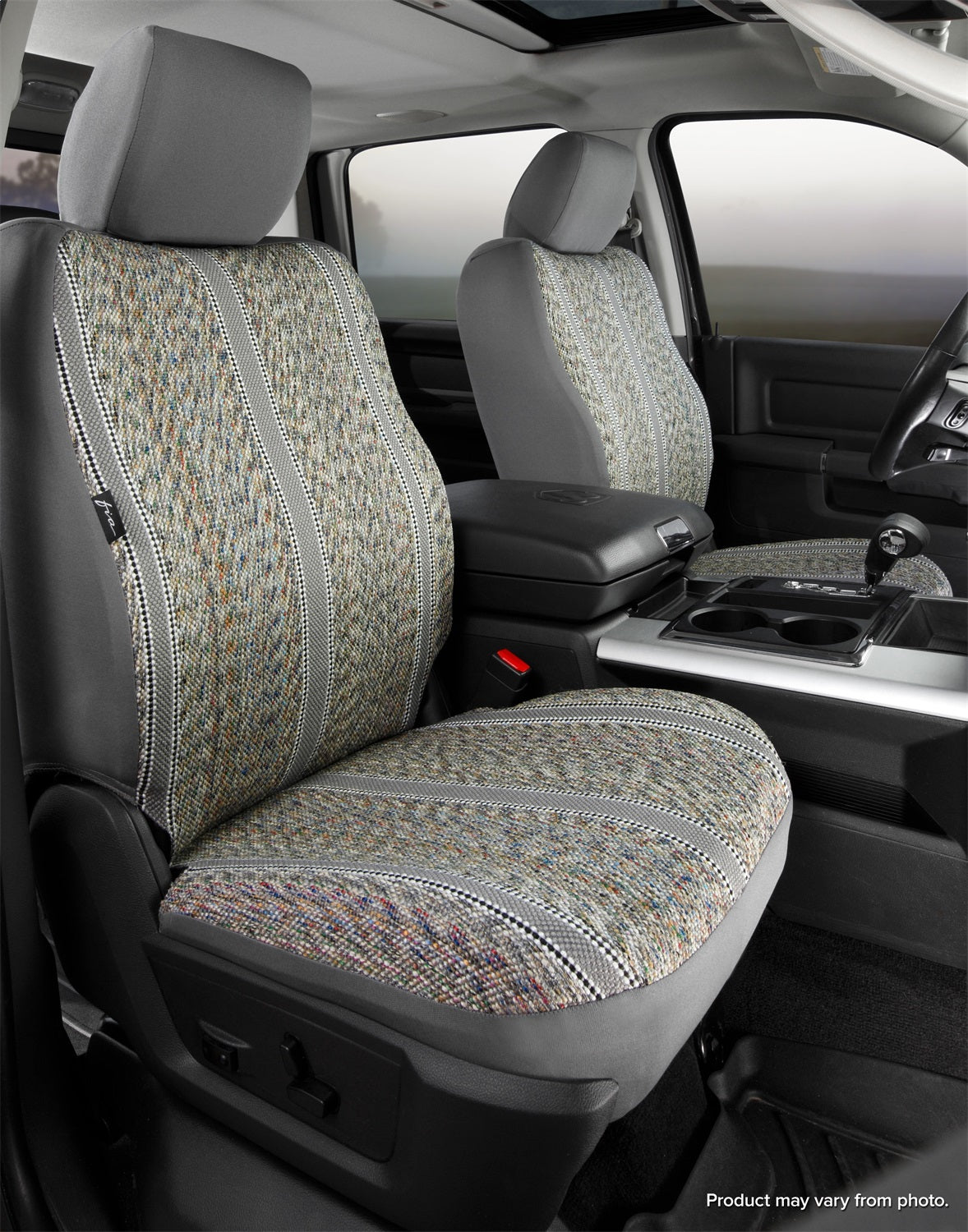 FIA TR47-74 GRAY Wrangler™ Custom Seat Cover; Front; Bucket Seat; Gray; FIA TR47-74 GRAY