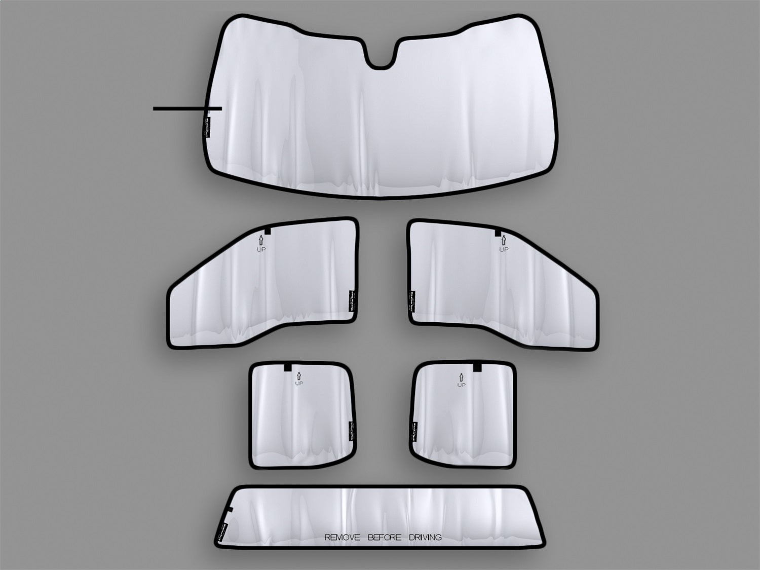 Weathertech TS1414K1 WeatherTech® SunShade Full Vehicle Kit; Weathertech TS1414K1