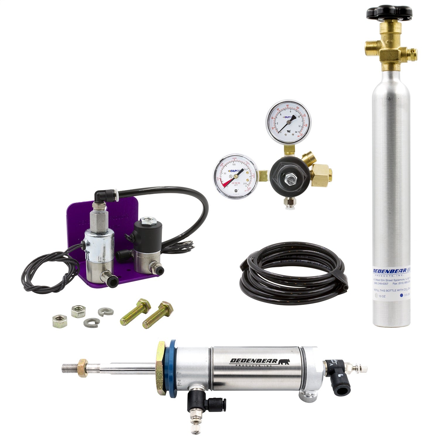 Dedenbear TS1RDK CO2 RETROFIT KIT FOR TS1; INCLUDES AB10K BOTTLE KIT (DOUBLE ACTING) Dedenbear TS1RDK