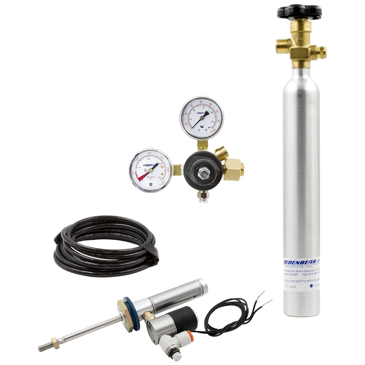 Dedenbear TS1RK CO2 RETROFIT KIT FOR TS1; INCLUDES AB10K BOTTLE KIT (SINGLE ACTING) Dedenbear TS1RK