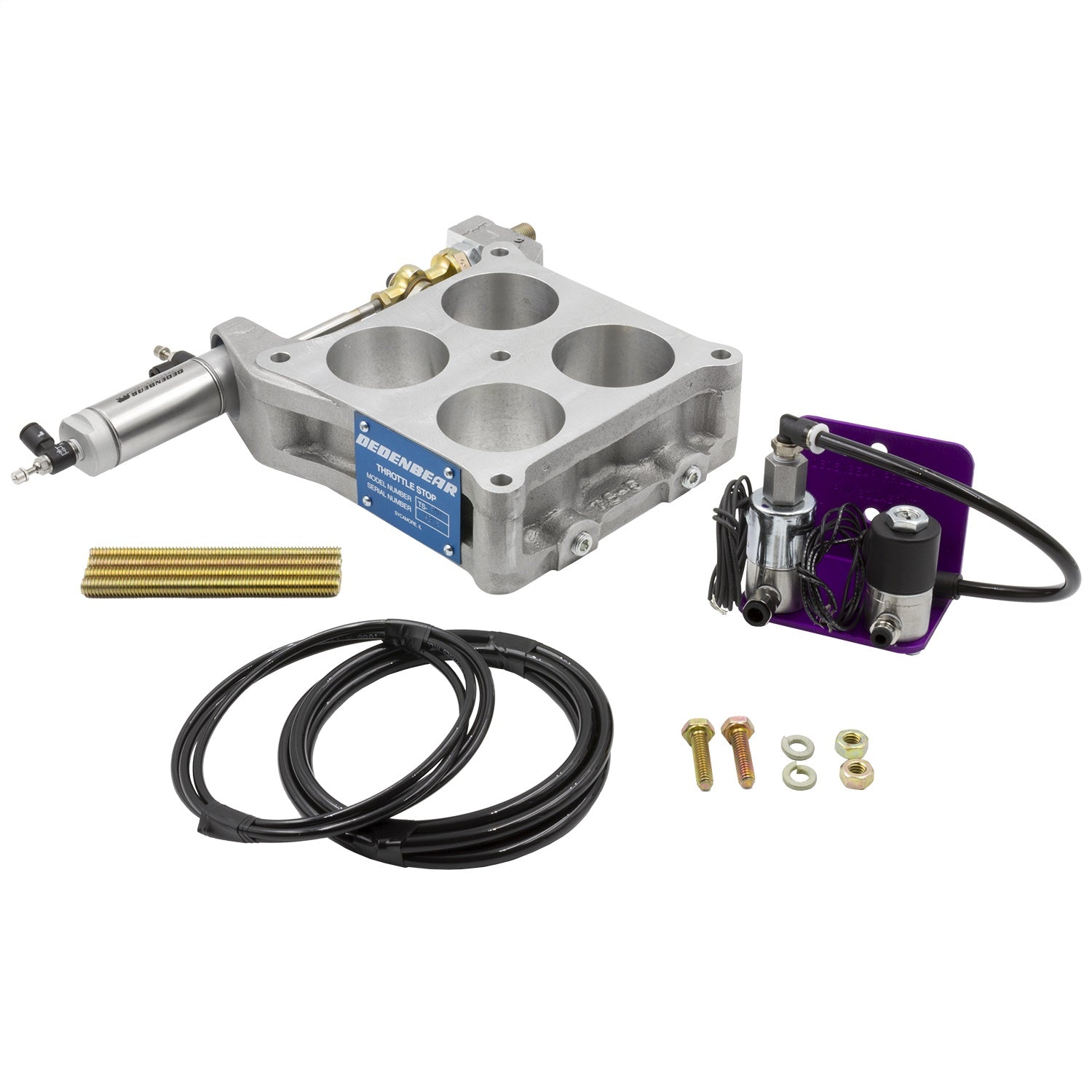 Dedenbear TS5AD THROTTLE STOP; BASEPLATE STYLE; CO2 ACTUATED; DOM. HOLLEY 4500 (DOUBLE ACTING) Dedenbear TS5AD