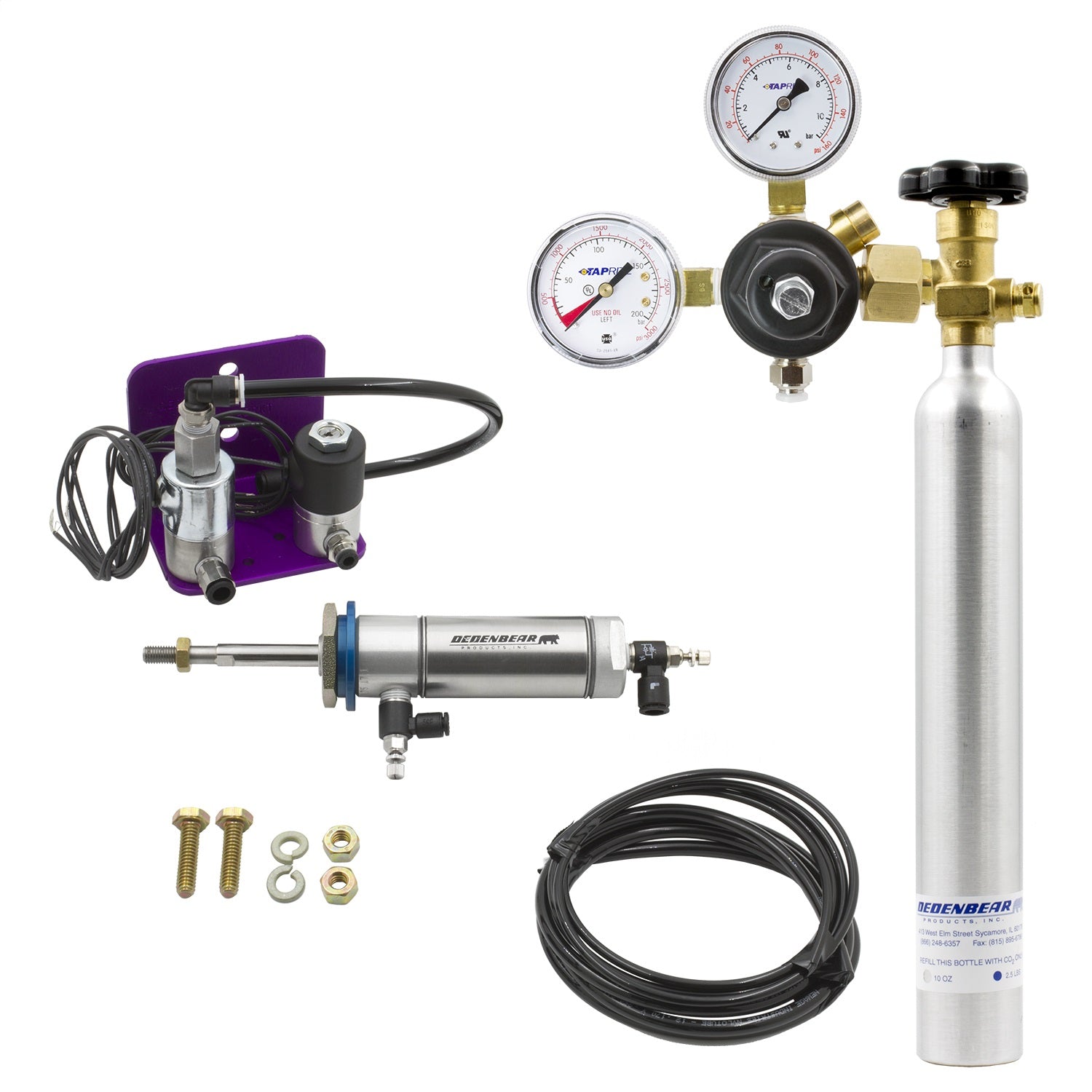 Dedenbear TS5RDK CO2 RETROFIT KIT FOR TS2/TS5; INCLUDES AB10K BOTTLE KIT (DOUBLE ACTING) Dedenbear TS5RDK