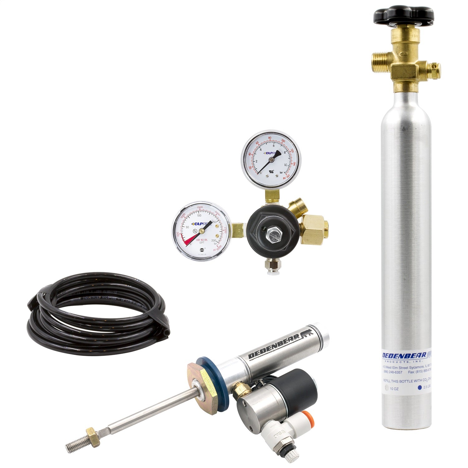 Dedenbear TS5RK CO2 RETROFIT KIT FOR TS2/TS5; INCLUDES AB10K BOTTLE KIT (SINGLE ACTING) Dedenbear TS5RK