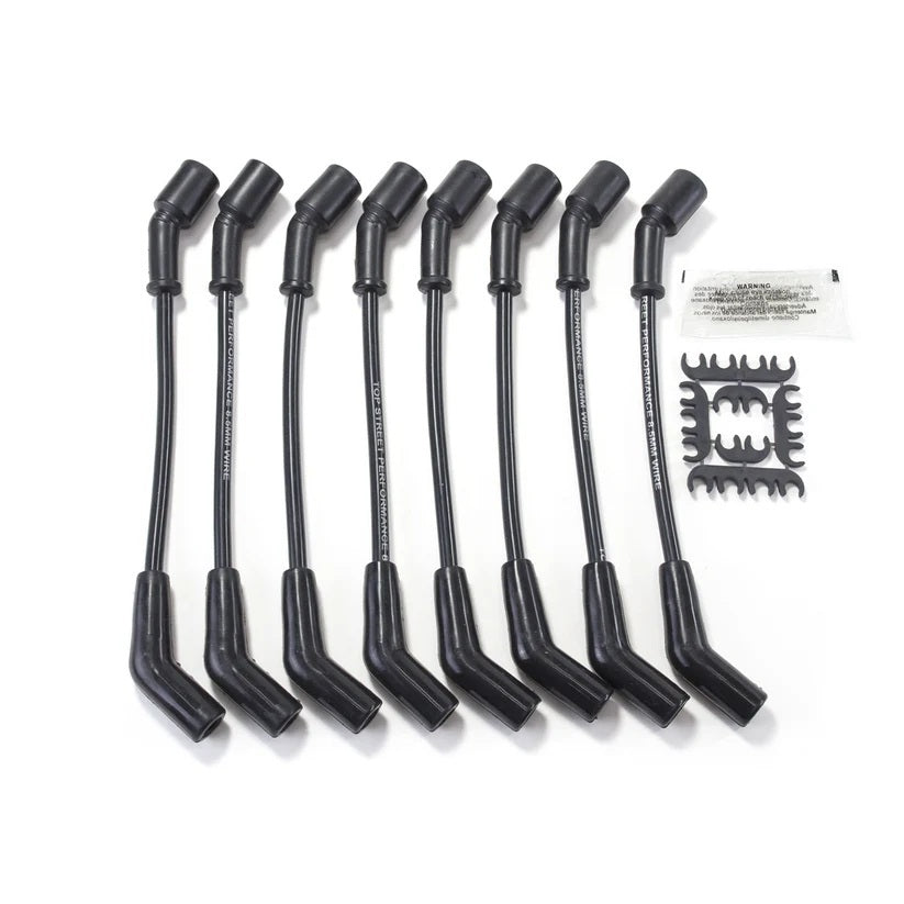 Top Street Performance 81028 8.5mm Black Wire Set 135 Degree Boots Top Street Performance 81028