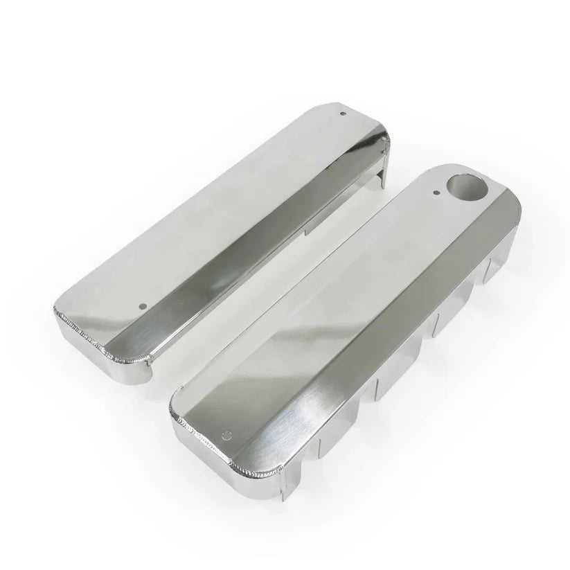 Top Street Performance JM8081-7P Polished Fab Aluminum LS Coil Covers Top Street Performance JM8081-7P