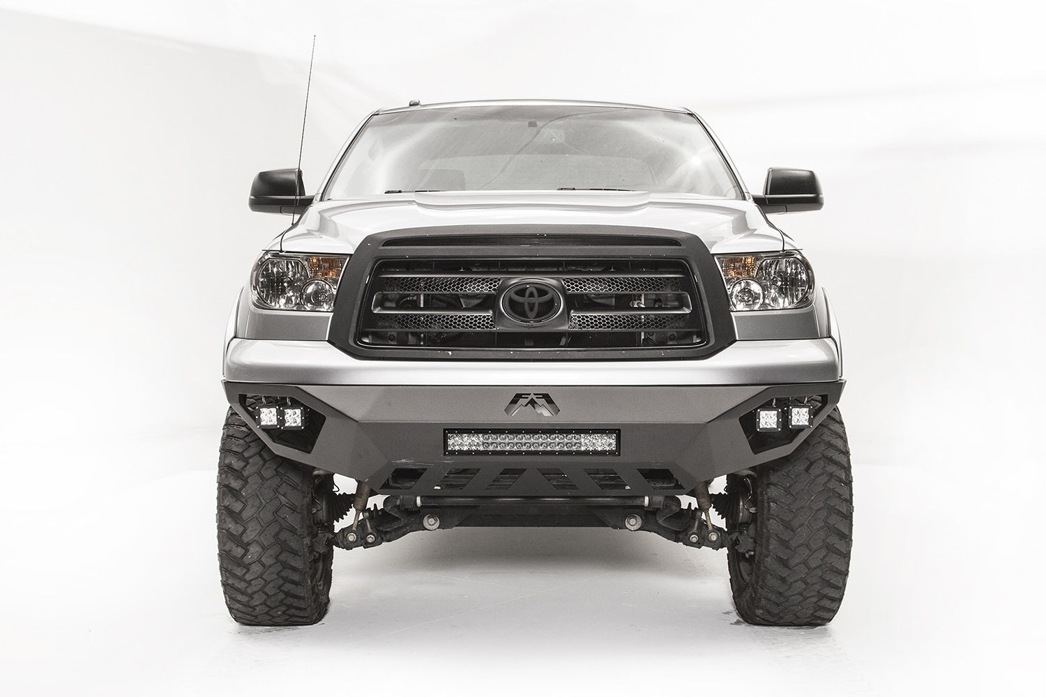 Fab Fours TT07-D4451-1 Vengeance Front Bumper; 2 Stage Black Powder Coated; No Guard; Fab Fours TT07-D4451-1