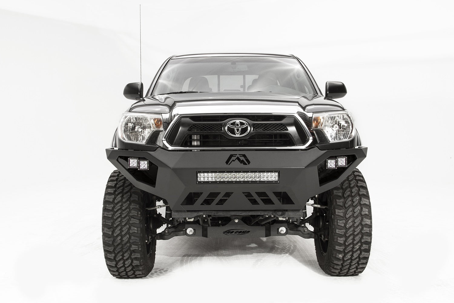 Fab Fours TT12-D1651-B Vengeance Front Bumper; Uncoated/Paintable; No Guard; [AWSL]; Fab Fours TT12-D1651-B