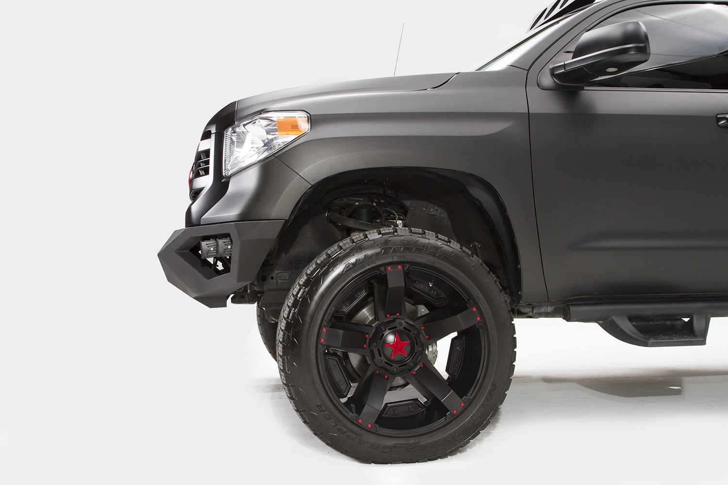 Fab Fours TT14-D2851-B Vengeance Front Bumper; Uncoated/Paintable; No Guard; [AWSL]; Fab Fours TT14-D2851-B