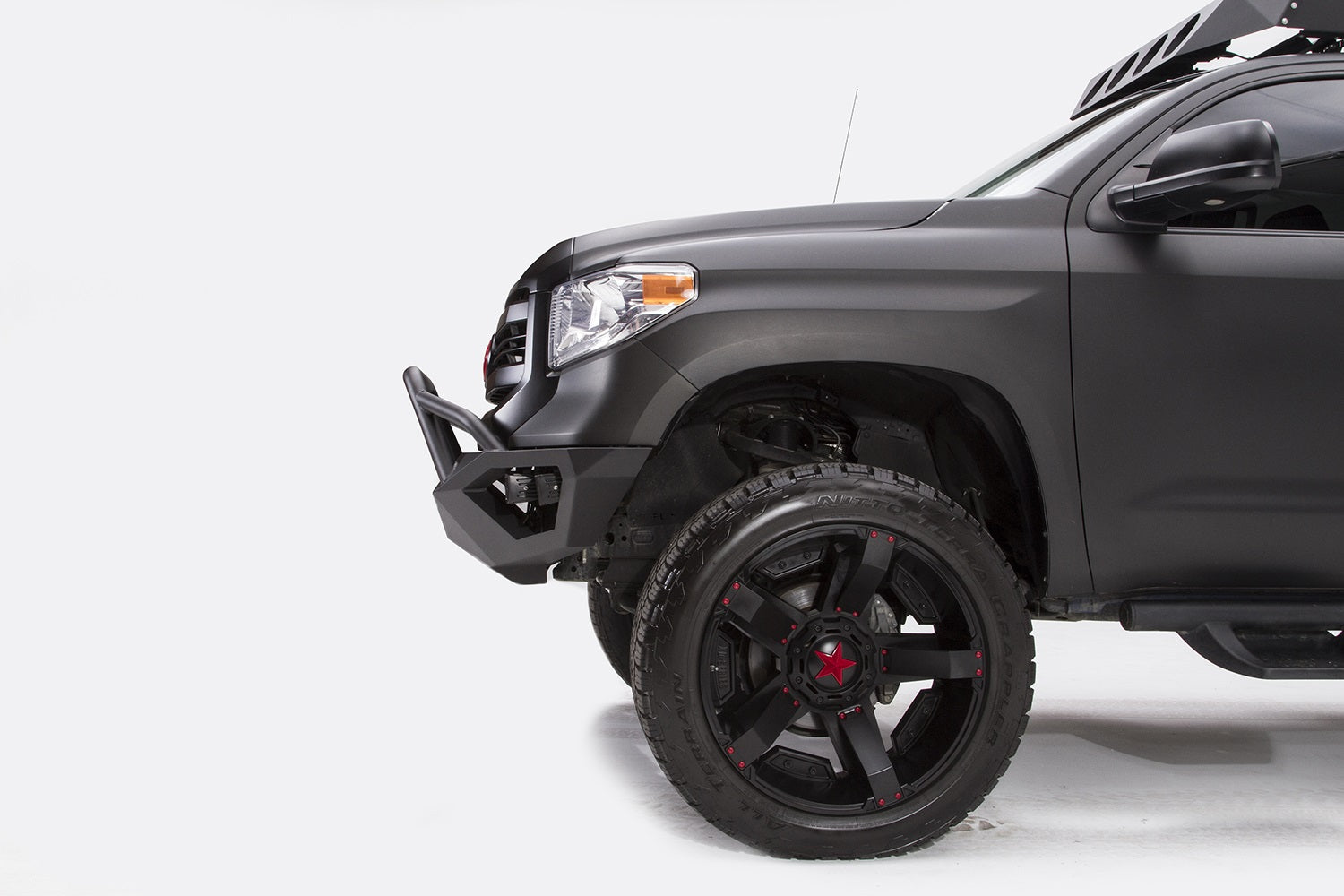 Fab Fours TT14-D2852-B Vengeance Front Bumper; Uncoated/Paintable; Pre-Runner Guard; [AWSL]; Fab Fours TT14-D2852-B