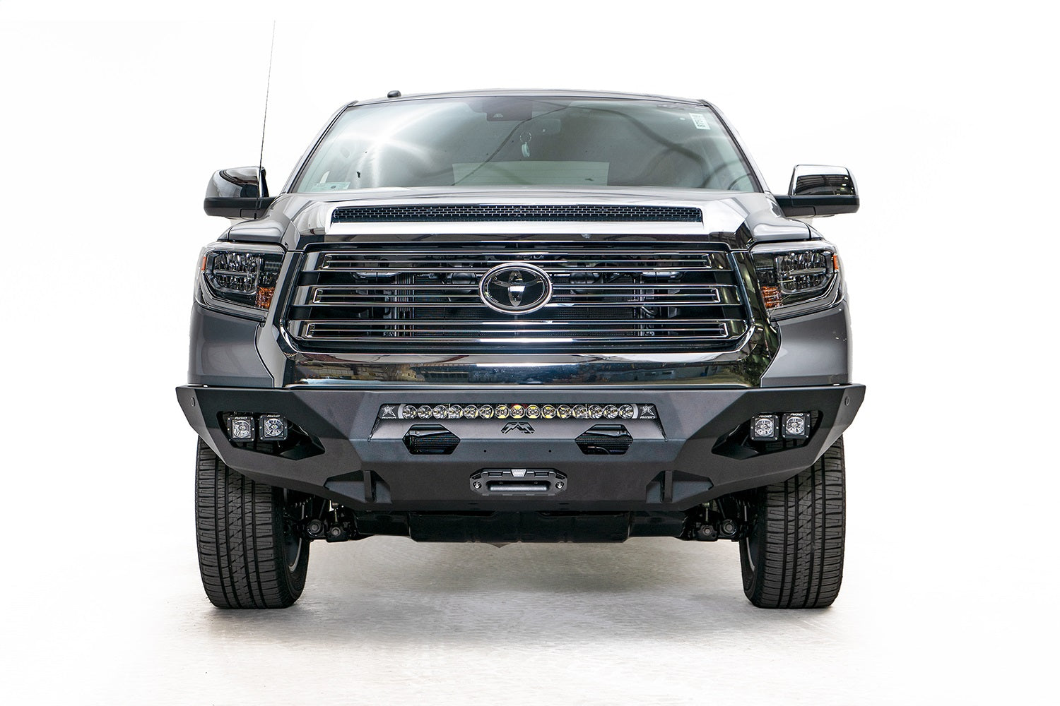 Fab Fours TT14-X3851-B Matrix Front Bumper; w/No Guard; Bare Steel; Fab Fours TT14-X3851-B
