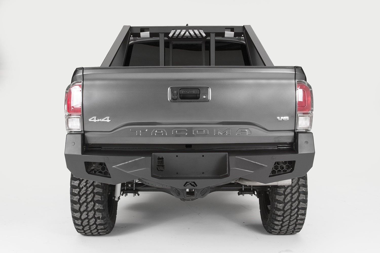 Fab Fours TT16-E3651-B Vengeance Rear Bumper; Uncoated/Paintable; [AWSL]; Fab Fours TT16-E3651-B