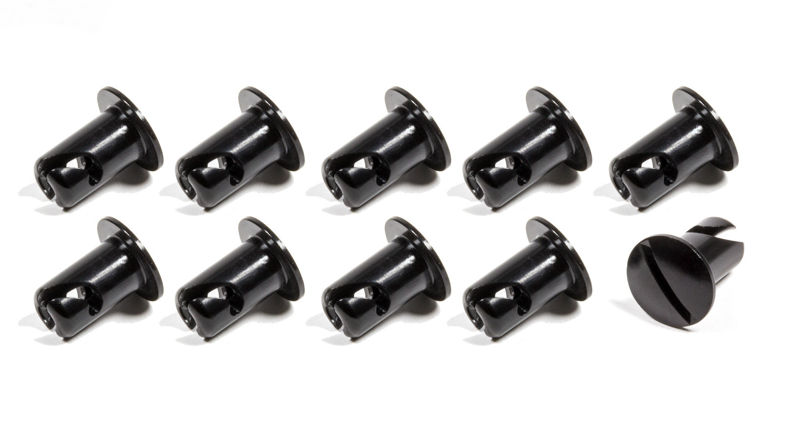 Triple X Race Components CH-4401-10BLK Oval Head Button Alum Black .500 Long 10 Pack Triple X Race Components CH-4401-10BLK