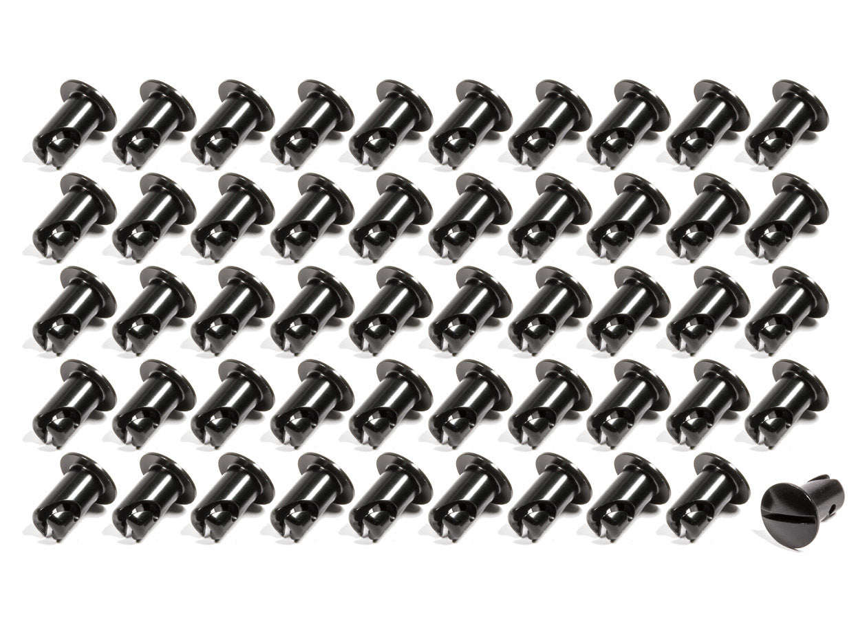 Triple X Race Components CH-4401-50BLK Oval Head Button Alum Black .500 Long 50 Pack Triple X Race Components CH-4401-50BLK