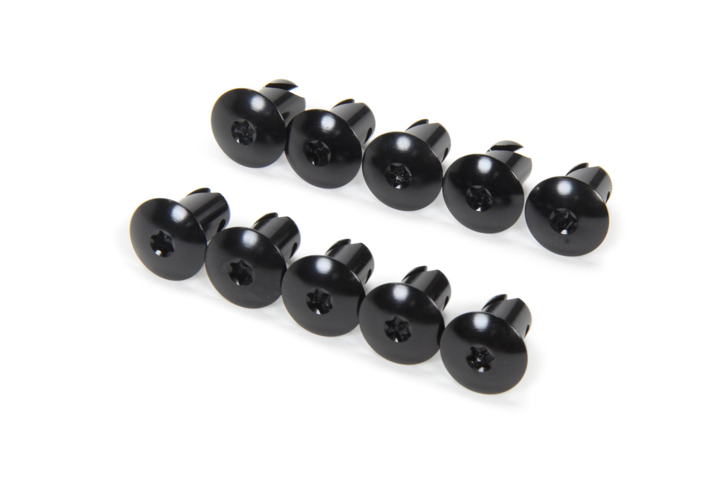 Triple X Race Components CH-4418BLK-10 Torx Head Button Alum .550 Long Black 10pk Triple X Race Components CH-4418BLK-10