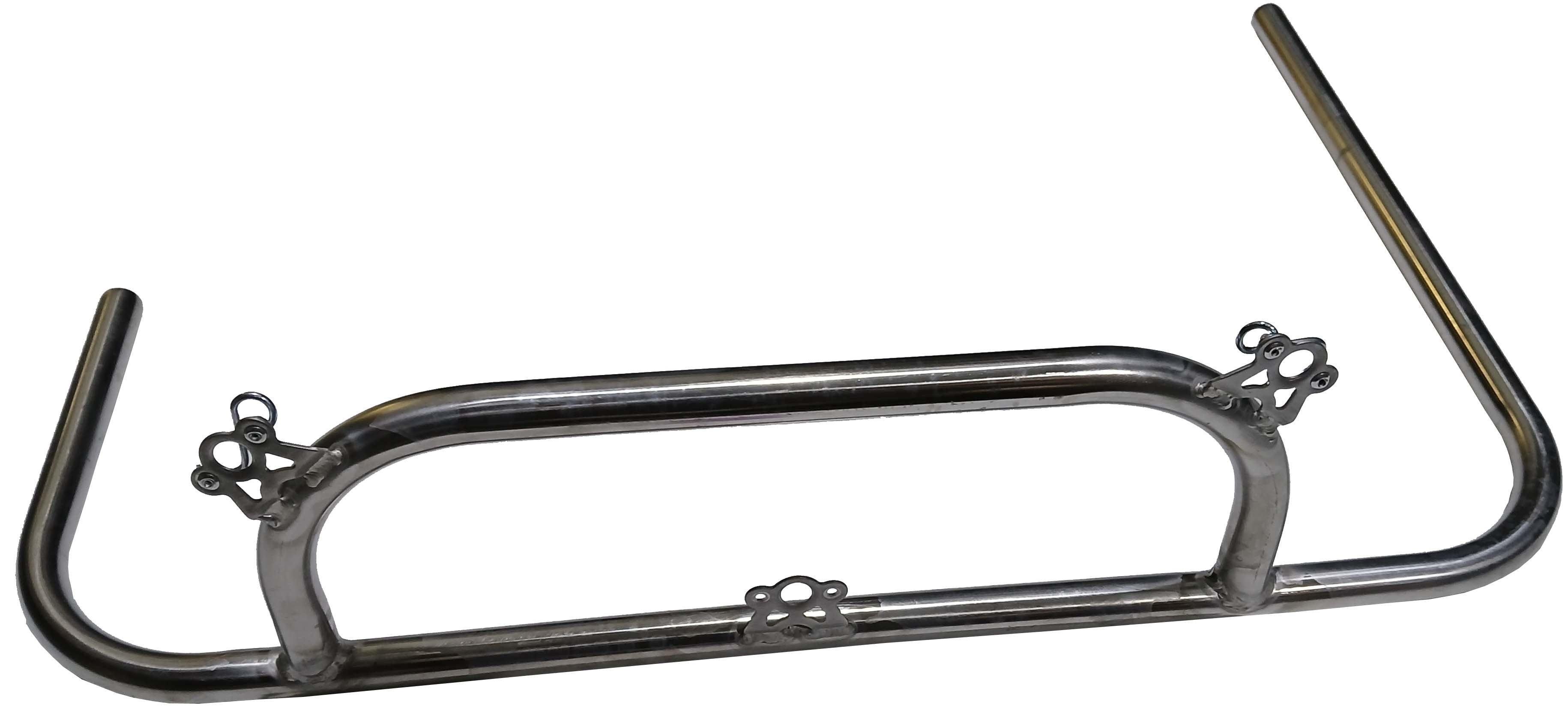 Triple X Race Components KT-BN-0004 Champ Kart right nerf. S tainless steel. Triple X Race Components KT-BN-0004