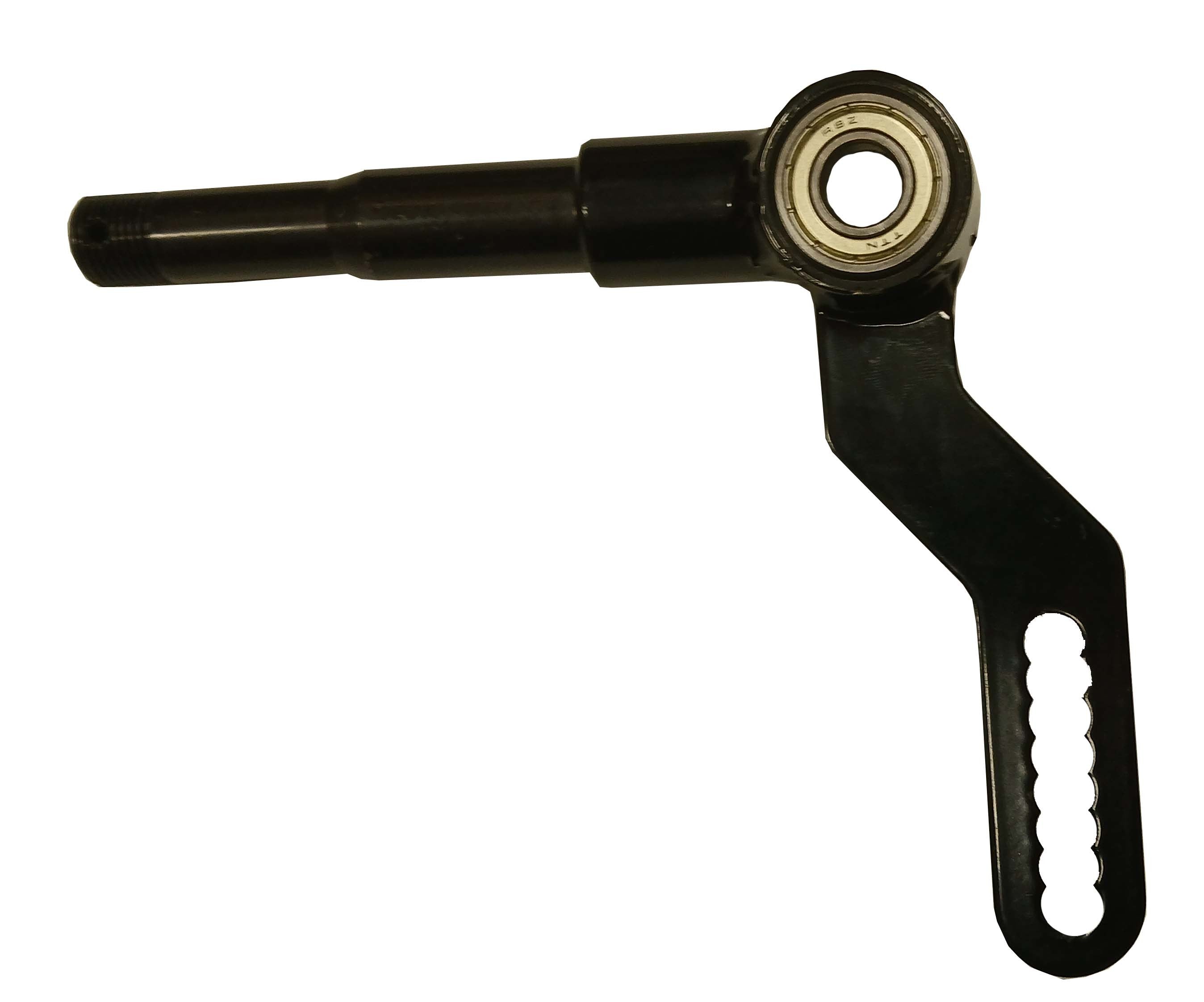 Triple X Race Components KT-FA-8922BLK Champ Kart right front s pindle.  Black. Triple X Race Components KT-FA-8922BLK