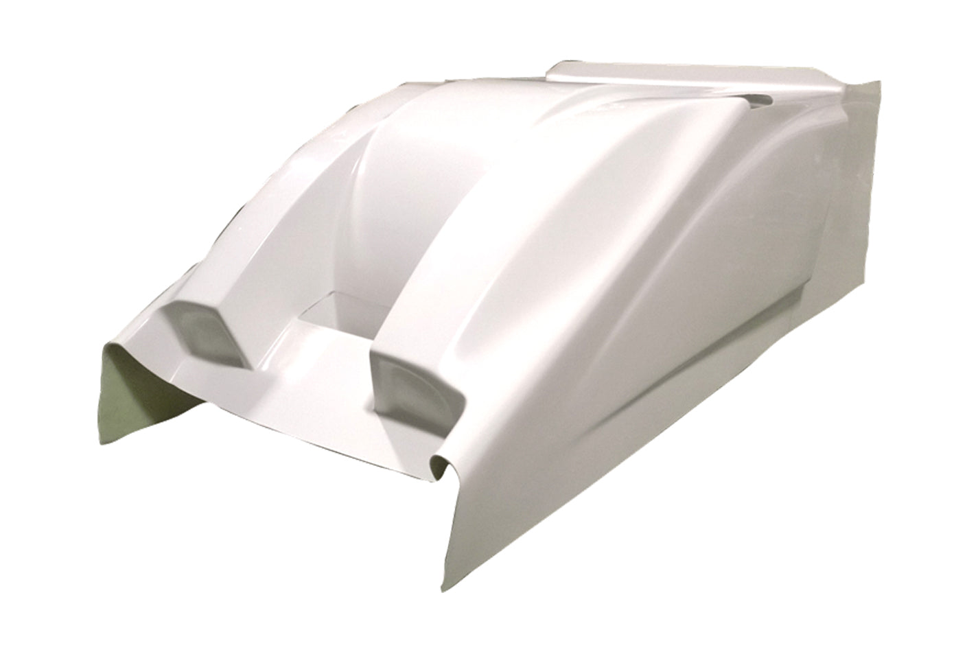Triple X Race Components SC-BW-0051 Dual Duct Cool Air Hood White Sprint Car Triple X Race Components SC-BW-0051