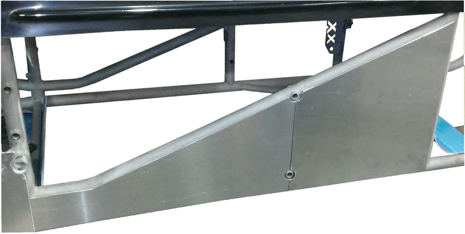 Triple X Race Components SC-BW-9832 RH Engine Enclosure Sprint Car 2pc Aluminum Triple X Race Components SC-BW-9832