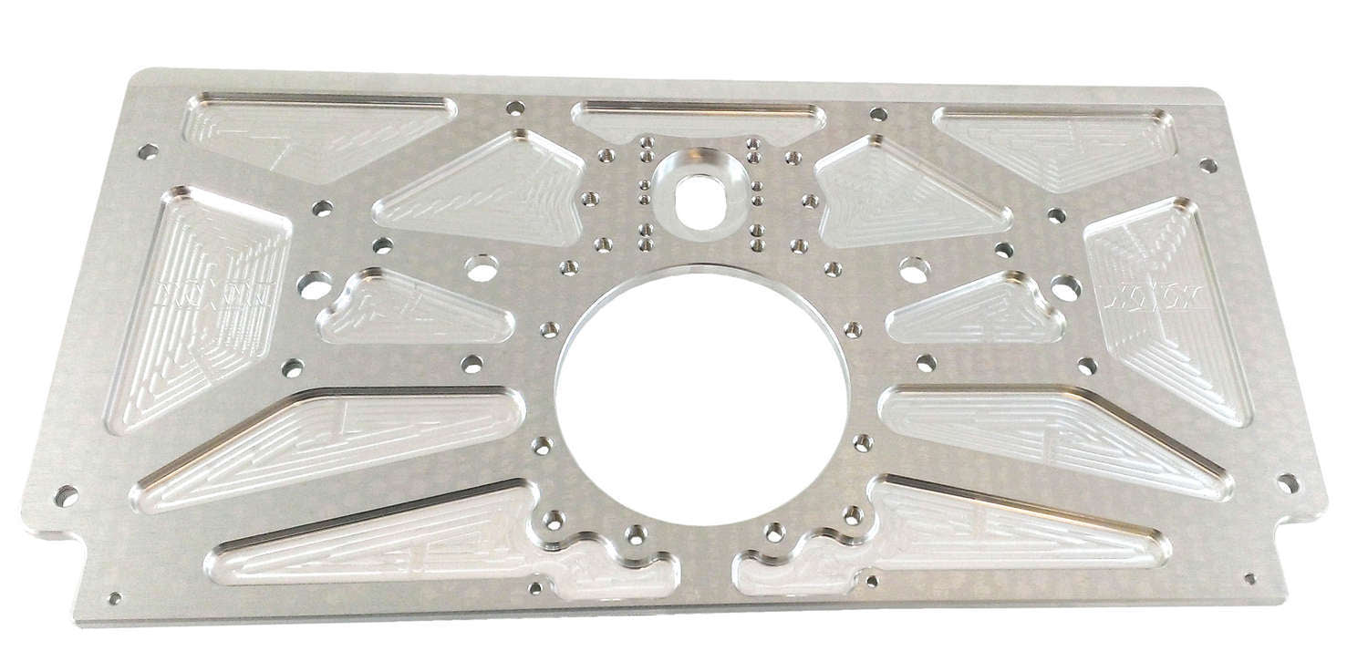 Triple X Race Components SC-EG-0006 Alum Rear Motor Plate Raised Rail Sprint Car Triple X Race Components SC-EG-0006